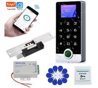 Tuya App Sistema di controllo accessi WiFi intelligente remoto Tastiera per impronte digitali WG26/34 Lettore di schede EM Controller IP68 Resistente alle intemperie