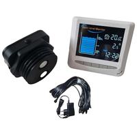 Tuya App Wi-Fi 2,4 GHz, indicatore di livello dell'acqua a ultrasuoni, sensore di livello dell'acqua per serbatoio dell'olio, serbatoio dell'acqua, cisterna, 15 m, display con cavo