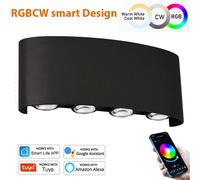 Tuya Applique da Parete a LED Up & Down Ultra Moderna Smart WiFi e Bluetooth