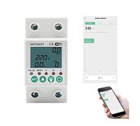 Tuya Auto Recovery Over Under Voltage Over Current Protector Energy Meter KWh Meter Display LCD