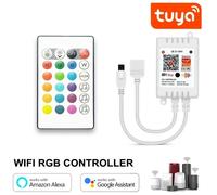 Tuya Controller Strisce LED RGB+W Smart WiFi con Telecomando IR 24 Tasti e APP