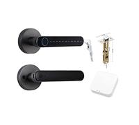 Tuya Impronta digitale biometrica Serratura intelligente Password elettronica senza chiave Manopole for porte for la casa della camera da letto Installazione semplice fai da te(3200GN with G2)