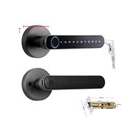 Tuya Impronta digitale biometrica Serratura intelligente Password elettronica senza chiave Manopole for porte for la casa della camera da letto Installazione semplice fai da te(3200gun)