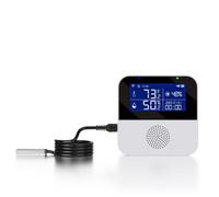 Tuya Intelligente di temperatura e sensore di umidità Termometro interno Igrometro Meter con retroilluminazione Display LCD Smart Home casa intelligente Dispositivo (Sensor+Probe)
