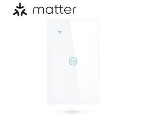 Tuya Interruttore per Luci Touch Smart Matter WiFi Serie NovaTech Placca Bianca