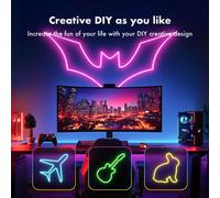 Tuya LED Rgb striscia di luce al neon 24V, striscia di lampada in corda per illuminazione del percorso impermeabile esterno, lampada per atmosfera decorazione festival 5-30m