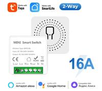 Tuya Mini 16A WiFi Switch Smart Life App controllo a 2 vie Smart Home Automation Module Interruptor funziona per Alexa Google Home