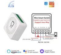Tuya Mini 16A WiFi Switch Smart Life App Controllo bidirezionale Modulo domotico intelligente Interruttore Funziona per Alexa Google Home