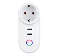 Tuya Presa Smart WiFi Intelligente Versione EU 2 Usb compatibile alexa e google
