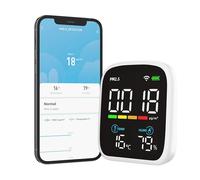 Tuya Rilevatore di qualità dell'aria Smart 3in1 Polveri, Temperatura e Umidità