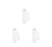 Tuya Sensore for porte e finestre Rilevatori di porte intelligenti aperte/chiuse Sist-ema di allarme di sicurezza domestica Scena di avviso di indipendenza Sirena da 80 dB(3pcs)