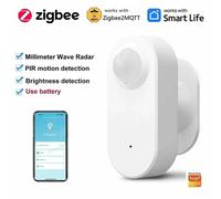 Tuya Sensore Presenza & Luminosità Smart Zigbee 3.0, PIR+Radar, a Batteria