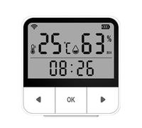 Tuya Sensore Smart WiFi qualità dell'aria di Temperatura e Umidità LCD Digitale