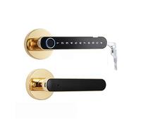Tuya Serratura Elettronica Biometrica For Porta Con Impronta Digitale Intelligente Password Manopole For Senza Chiave For Qualsiasi Di Casa Facile Alta Sicurezza(3201gold-01)