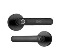 Tuya Serratura Elettronica Biometrica Intelligente Digitale Impronta Password Ingresso Manopole For Porta For Camera Da Letto Home Office Facile Alta Sicurezza(3401black)