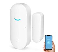 Tuya Smart Alarm Sensori WiFi per porte e finestre, con notifica gratuita APP Control Sistema di allarme di sicurezza domestica,nessun hub richiesto,compatibile con Alexa,Google Home (confezione da1)