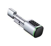 Tuya Smart Door Lock, Password RFID Card, sblocco Chiave App, Serratura Elettronica Digitale con Nucleo cilindrico Fai-da-Te, Sicurezza for la casa e l'hotel (Color : Tuya Silver, Size : A 30 B 30)