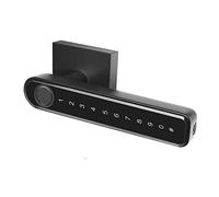 Tuya Smart Door Lock Serrature for impronte digitali Controllo app Password biometrica for Gateway for serratura a maniglia domestica Installazione semplice fai da te(Tuya ble black)