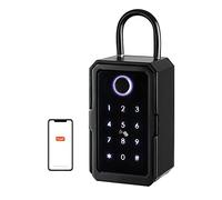 TUYA Smart Key Lock Box, Bluetooth Fingerprint Lock Box Con Controllo APP, Riconoscimento Delle Impronte Digitali E Più Tipi Di Codice, Key Lockbox Per La Chiave Di Casa Airbnb Realtor