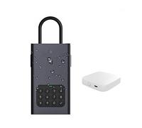 Tuya Smart Key Storage Lock Box IPX5 Impermeabile Dynamic Password Key Safes Alloy BOX Remote Control Safe Box Gli agenti immobiliari degli appartamenti risparmi(Box with gateway)