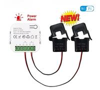 Tuya Smart Life Nuovo WiFi Energy Clamp Meter con Buzzer Allarme di Sovraccarico bidirezionale 1/2 Channel App Monitor Esportazione e Importazione Potenza AC110V/240V