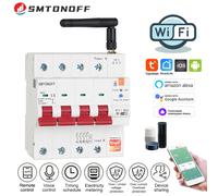 Tuya Smart WiFi RS485 4P MCB Interruttore Prepagato Misuratore Timer Interruttore Tensione Corrente Protezione Controllo Vocale Alexa Google Alice