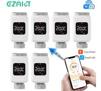 Tuya Smart WiFi Valvola termostatica per radiatore TRV APP programmabile Riscaldatore regolatore di temperatura remoto con Alexa Google Home