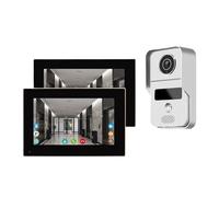 Tuya Smart Wifi Videocitofono Campanello Citofono Di Casa Telefono 1080P RFID Wireless Visore For Porta Telecamera Schermo Da 7 Pollici Registrazione Movimento Audio Bidirezionale(1 to 2 Indoor)