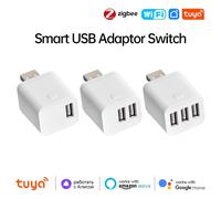 Tuya Smart WiFi/Zigbee Interruttore adattatore micro USB 5V Mini 1 2 3 Adattatore di alimentazione USB Controllo intelligente della vita tramite Alexa Google Yandex Alice