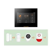 Tuya Smart Wireless GSM di allarme di sicurezza domestica con sirena solare esterna compatibile per Ville e Magazzini(Ost-03-H501-2G-set-E)