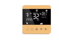 Tuya Termostato Intelligente Raffreddamento Riscaldamento, Termostato Ambiente WiFi Con Ventola A 3 Velocità, for Ventilconvettore Del Condizionatore D'aria Centrale(Orange)