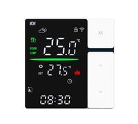 Tuya, termostato intelligente WiFi per riscaldamento a pavimento, caldaia a gas, riscaldamento elettrico, 3 A/16 A, programmabile con telecomando per Alexa Google Assistant, bianco grigio (bianco 16