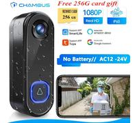 TUYA Videocitofono WiFi Wireless Campanello per porta esterno Telecamera Alimentazione AC 1080P Videocitofono Impermeabile IP65 Alexa Google Home Option 6