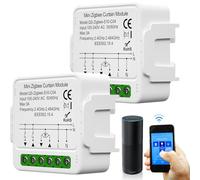 Tuya WiFi, 2 pezzi, interruttore per tapparelle, modulo 2,4 GHz, controllo smart per tapparelle, controllo app, timer per tapparelle, funzionamento con Alexa/Google Home