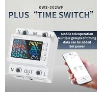 Tuya WiFi 8in1 Misuratore di potenza 2P Contatore di energia CA Controllo APP 170-270V/63A Misuratore di tensione e corrente Misuratore di elettricità Vita intelligente