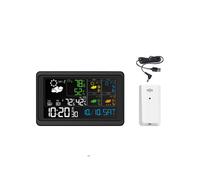 Tuya WiFi Color Screen Weather Station RF Sensor Weather Clock with 1 Transmitter Electronic Temperature Gauge Meter