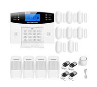 Tuya Wifi Di Allarme GSM Sicurezza Domestica Wireless Controllo Remoto Quadrante Automatico Sensore Porta PIR Sirena Semplice Sicuro(Kit F)