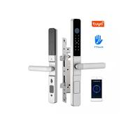 Tuya WiFi Door Lock con Telecamera, Impronta Digitale, RFID, Password, Accesso, Spioncino di Sicurezza Scorrevole, Campanello 3585 Scorrevole