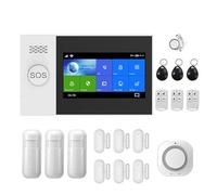 Tuya WiFi GSM Protezione Di Sicurezza Domestica Di Allarme Intelligente Touch Screen Antifurto Rilevatore Di Movimento Sensore For Porte E Finestre Telecamera IP(L)
