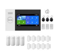Tuya WiFi GSM Protezione Di Sicurezza Domestica Di Allarme Intelligente Touch Screen Antifurto Rilevatore Di Movimento Sensore For Porte E Finestre Telecamera IP(K)