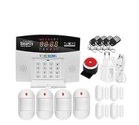 Tuya WiFi Home Alarm System System Smart GSM. Allarme di sicurezza 8 Lingue Porta Open Motion Detector App. Campanello incorporato sirena integrata(Option D)