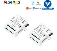 Tuya Wifi Modulo Smart Switch AC DC 7V 12V 24V 48V USB 5V RF 433mhz Telecomando 1/2 Canale Relè Per Alexa Google Casa