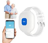 Tuya WiFi Salvavita Anziani Pulsante Emergenza Anziani Sistema di Allarme di Emergenza per i Cittadini Anziani Pazienti Disabili Anziani (Supporto solo 2.4GHz Wi-Fi) (Smartwatch WiFi)