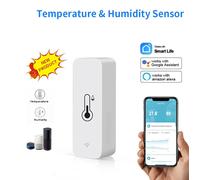Tuya WiFi Sensore di Temperatura e Umidità, Monitoraggio Smart per Alexa Google