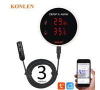 Tuya WIFI Sensore di umidità della temperatura Termometro Igrometro Vita intelligente Sonda di umidità per piante domestiche google home alexa