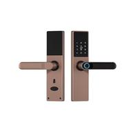 Tuya Wifi Serratura Con Maniglia Biometrica For Impronte Digitali Serratura Intelligente App Tuyaa Sblocco Remoto Serratura Elettronica Digitale Senza Chiave(Rose gold,22x235 5572R)