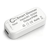 Tuya WiFi smart dimmer led 24v for the Cabinet light driver, led 12v dimmer Kompatibel mit Smart Life/alexa, für Trasformatore 12V Alimentatore 24v, Input: DC12/24V/Output: PWM, Facile da installare