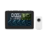 Tuya WIFI Smart Weather Station Home Ambiente Termometro Misuratore Di Umidità Sensori Orologio Digitale Calendario Previsioni Meteo Monitor Accurato(3 Sensor)