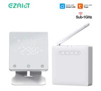 Tuya WiFi Termostato Intelligente Riscaldamento Acqua Caldaia a Gas Regolatore di Temperatura Wireless Alimentato a Batteria a Bassa Potenza Alexa Google Home