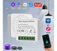 Tuya WiFi/Zigbee 3.0 Smart Switch Mini Interruttore Modulo FAI DA TE Temporizzatore Remoto Controllo Della Luce Senza Fili Funziona con Vita Intelligente Alexa Google